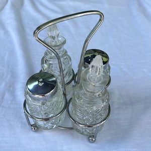 Sheffield Silver Plated Cruet Set